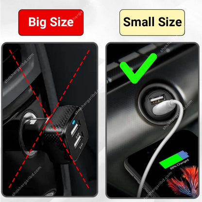 PUGAN Car USB 120W Fast Charger With 4 in 1 Data Cable image 1