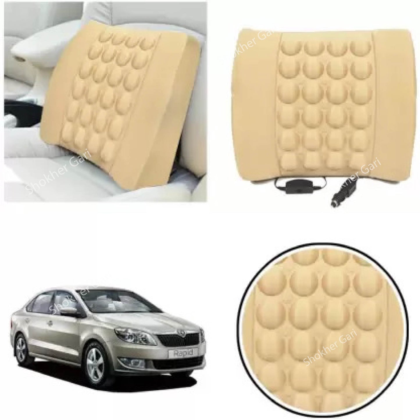 Car Seat Massage Cushion-Back Pain Relief Seat Massager-No1 image 5