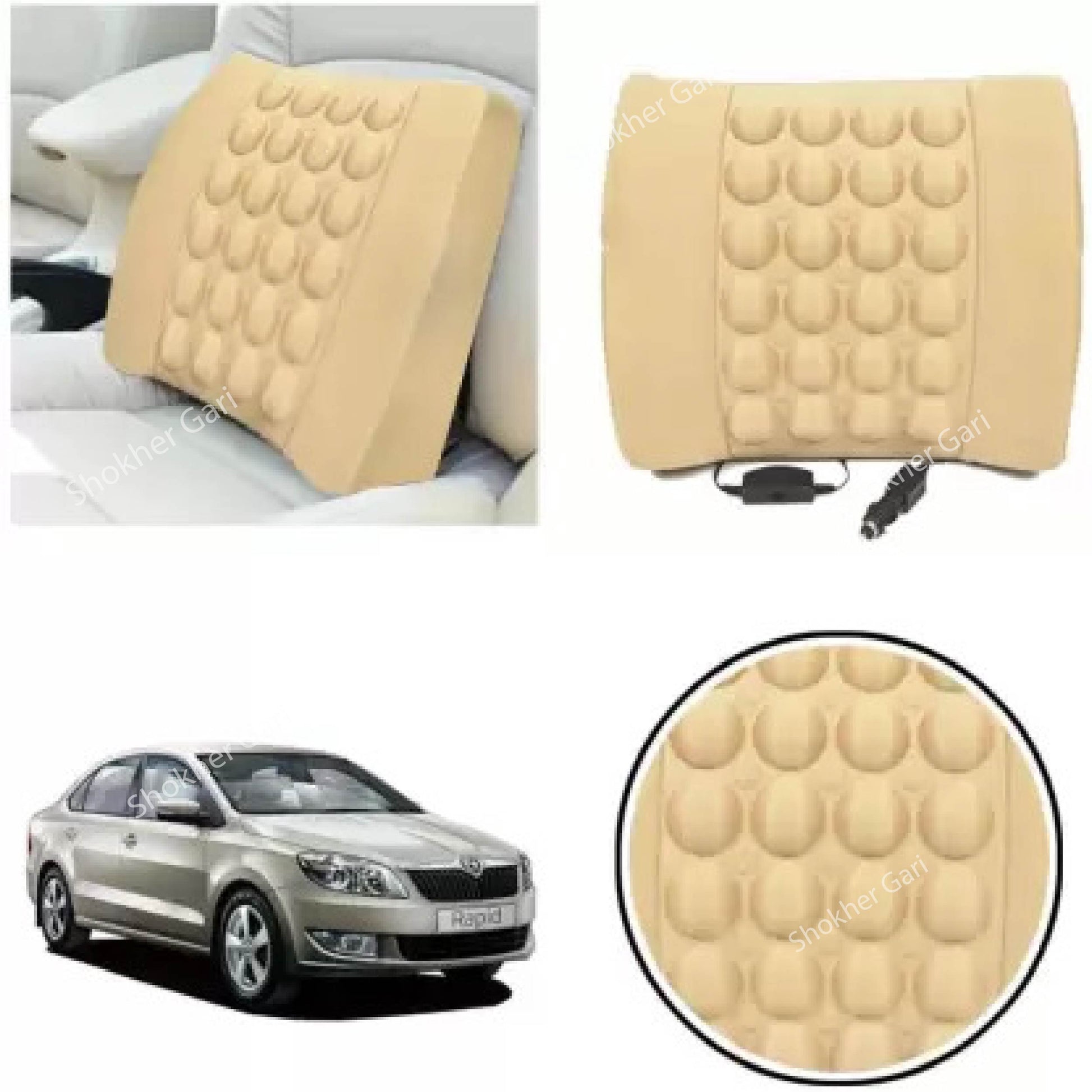 Car Seat Massage Cushion-Back Pain Relief Seat Massager-No1 image 5
