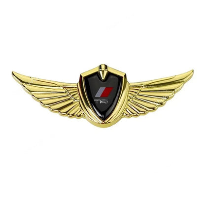 1pcs Car Body 3D Metal Logo Wings Sticker image 5
