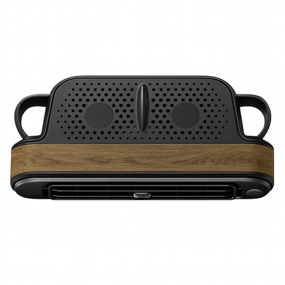 1 Pcs Intelligent 3-Speed Adjustable Interior Rear Headrest Cooling Fan - Wooden image