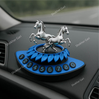 Car Parking Plate Solar Car Air Freshener - Blue image