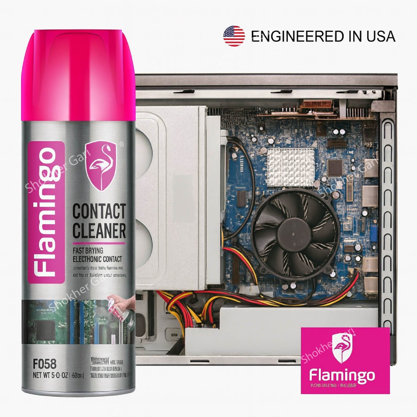 Flamingo contact cleaner for Multiple Electronics Cleanings 450ml image 0