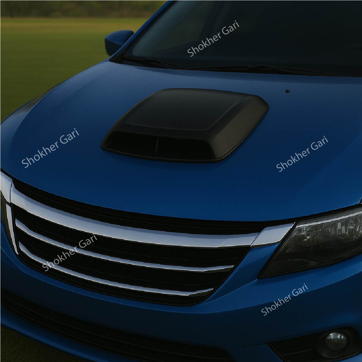 Universal Roof Air Vent Car Hood Vents Air Flow Intake - Black image