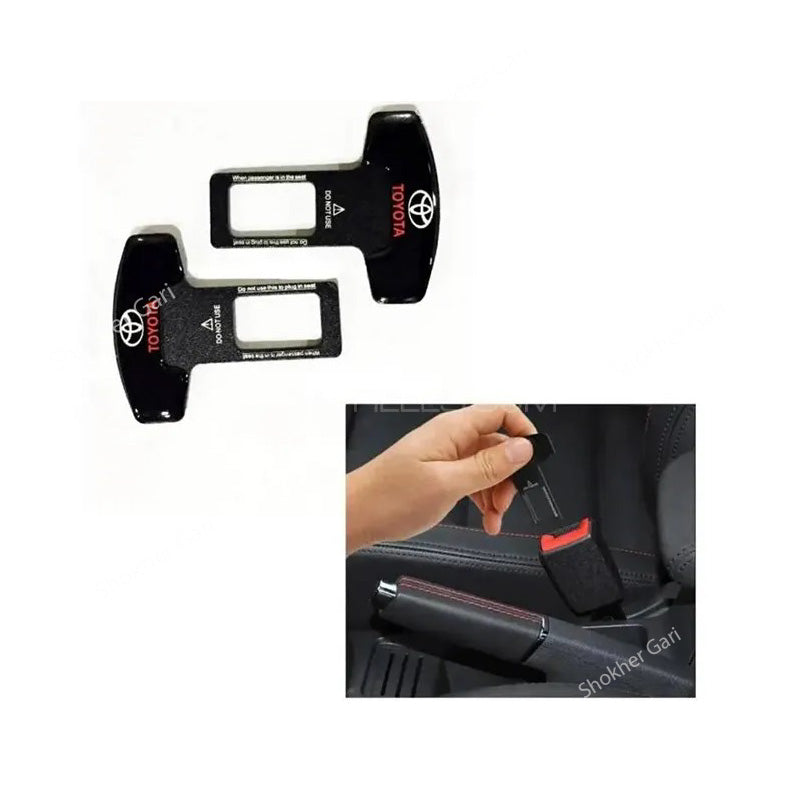Car Seat Belt Alarm Stopper Clip 02 2pcs set image 0