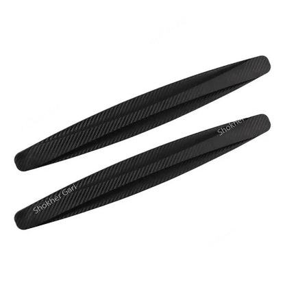 2PCS Car Bumper Universal Protection Strip Anti-scratch Sticker - Black image