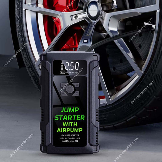 Jump Starter with Air Compressor Rechargeable (FI) image 0