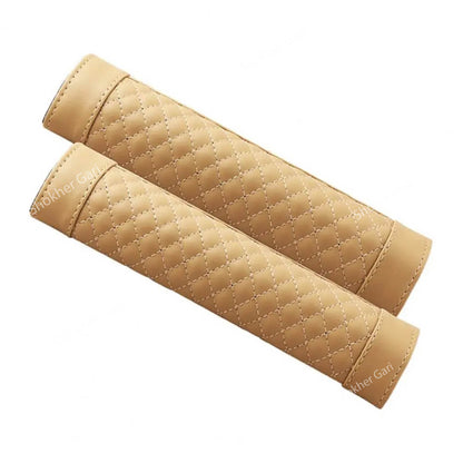 Soft Artificial Leather Car Seat Belt Shoulder Pad 2PCS image 1