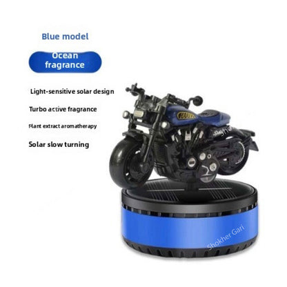 Harley Davidson Motorcycle-Shaped Car Solar Perfume - Blue image