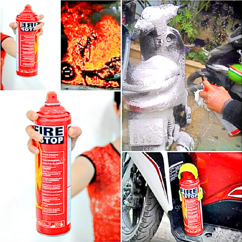 Car Fire Stop - Portable Fire Extinguisher 500ml &amp; 1000 ml image 2