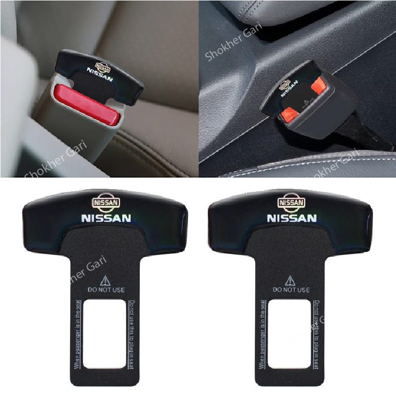 Car Seat Belt Alarm Stopper Clip 02 2pcs set - Nissan image