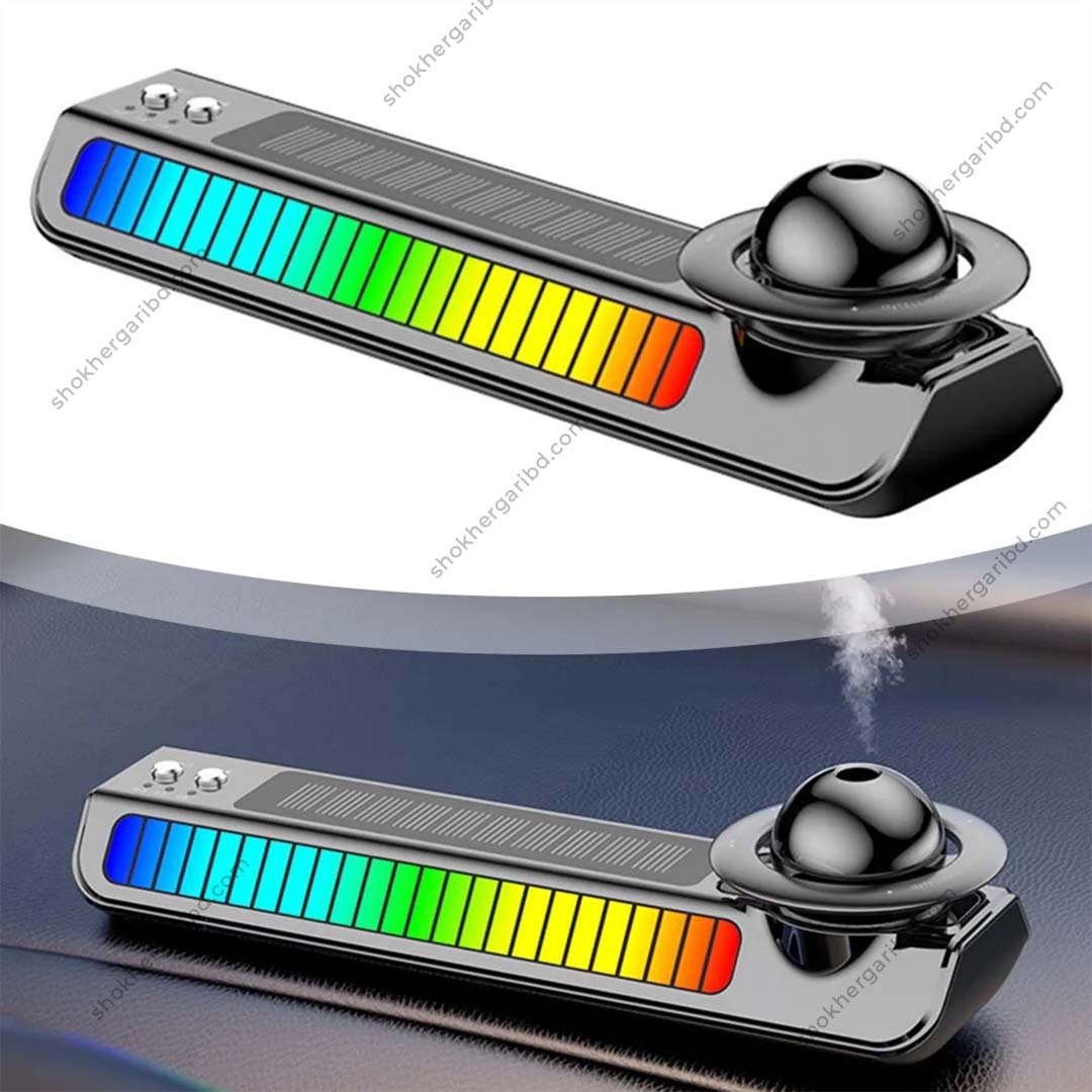 Solar &amp; Rechargeable Car Air Freshener Rotary Aroma Diffuser with Parking Phone Number image 4