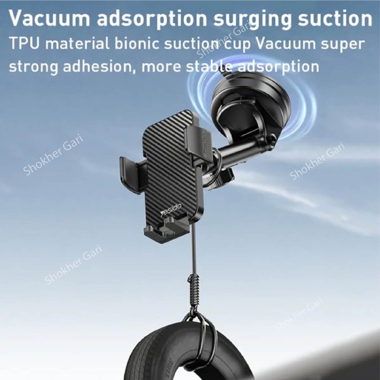 Yesido C173 Phone Holder For Car Dashboard And Windshield  image 1