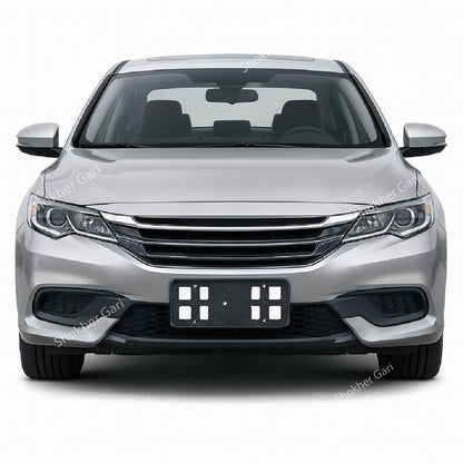 2pcs Plastic Material Inside Carbon Fiber Number Plate Casing image 4