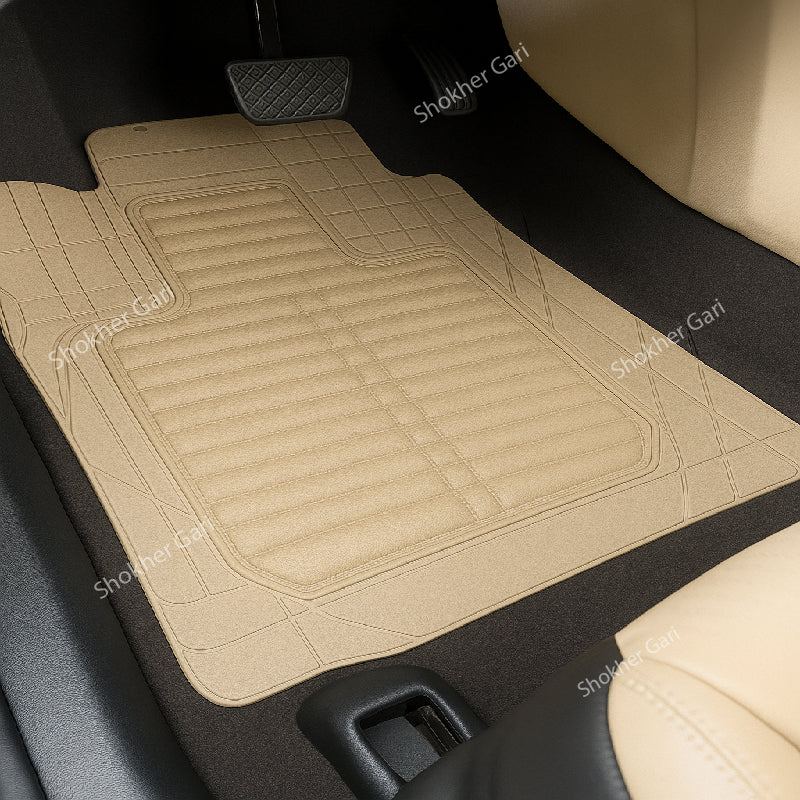 4D Luxury PVC Soft Floor mat 5pcs set image 22