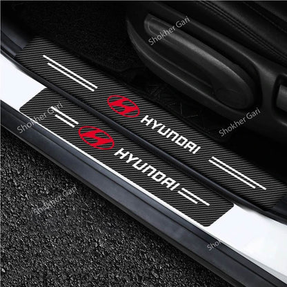 Carbon Fiber Car Door Sill Sticker Protector 4pcs Set (Copy) image 13