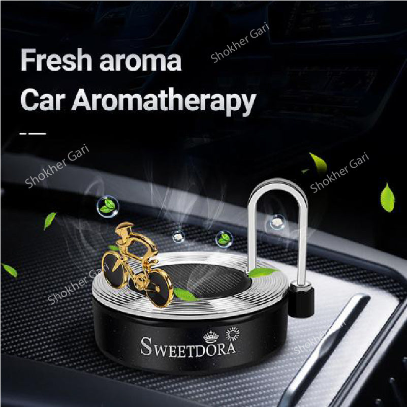 Sweetdora Solar Power Auto Car Rotate Aromatherapy image 4