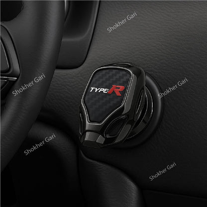 Car Engine Start Stop Switch Button Cover 1 Piece - TYPE R image