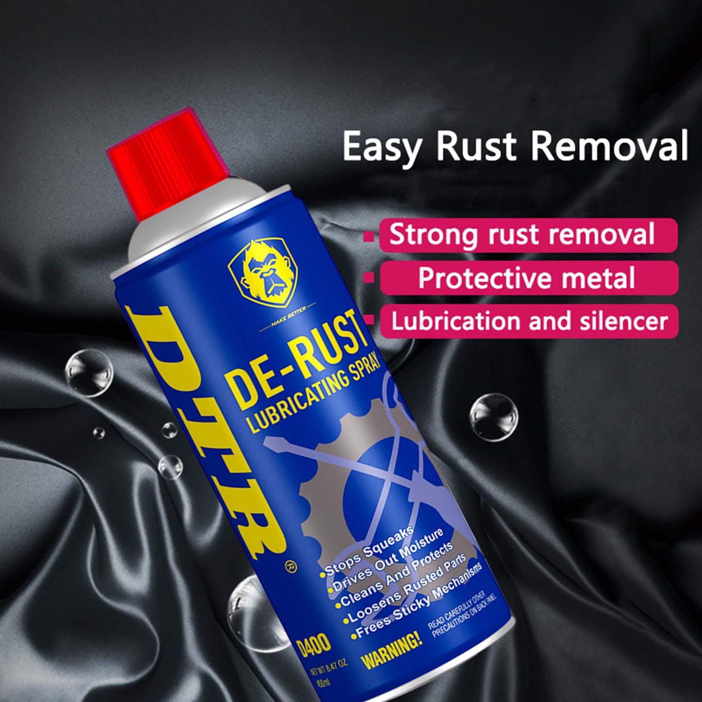 DTR De-Rust Lubricating Spray 450 ml image 1