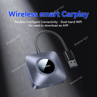 Yesido KM23 Wireless Intelligent Connection Dual-band WIFI Free Adapter Inside Wireless Carplay image 3