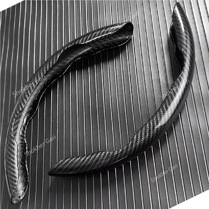 2pcs Laser Carbon Fiber Half Steering Cover image 4