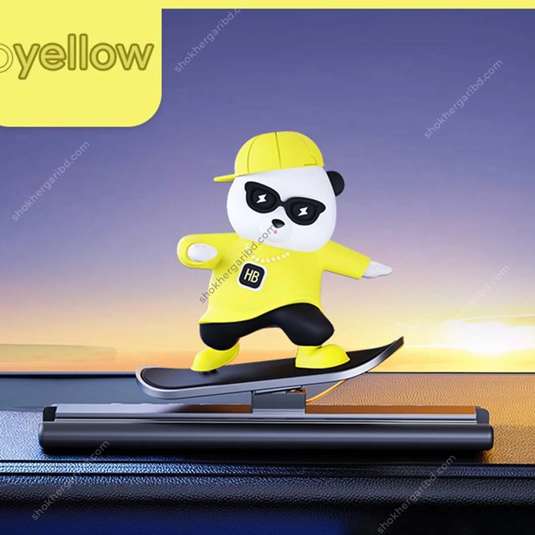 Car Sliding Skateboard Bear Temporary Parking License Plate image 2