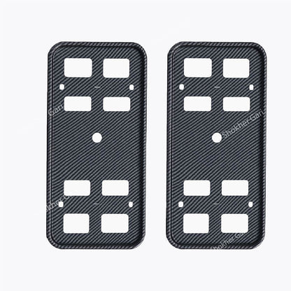 2pcs Plastic Material Inside Carbon Fiber Number Plate Casing image 2