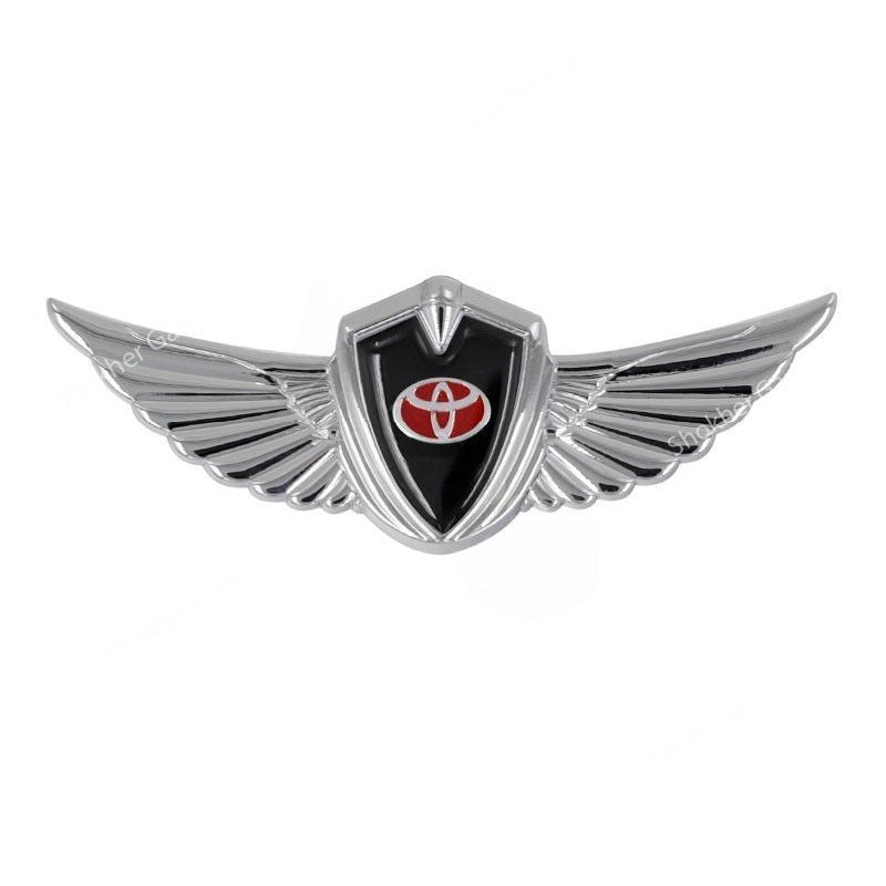 1pcs Car Body 3D Metal Logo Wings Sticker image 1