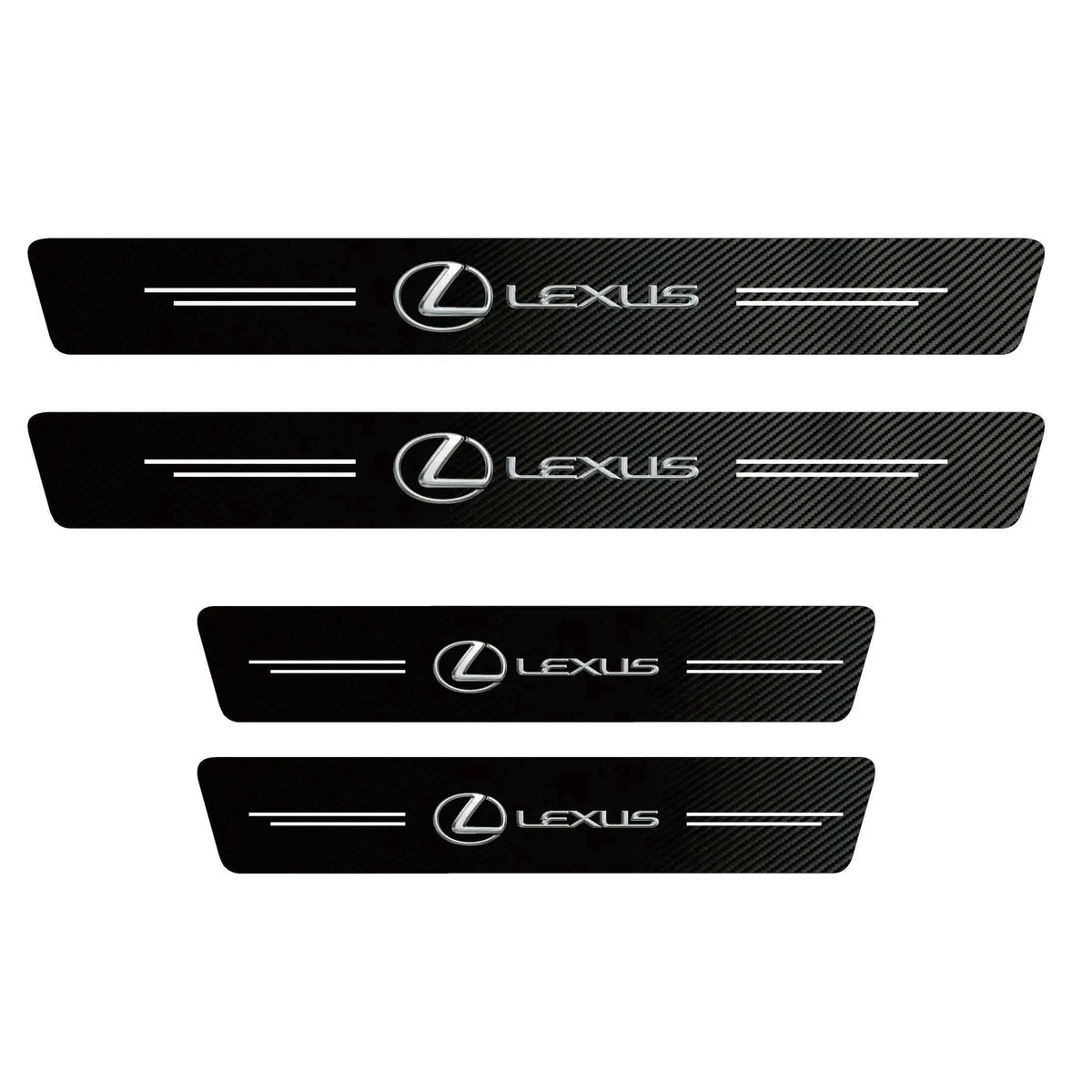 Carbon Fiber Car Door Sill Sticker Protector 4pcs Set