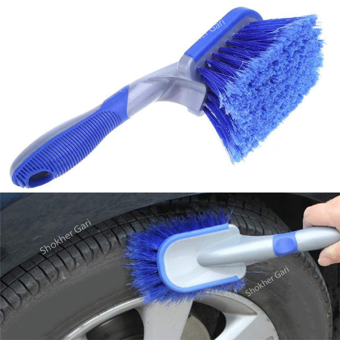 Multi color Car Tire Cleaning Brush image 2