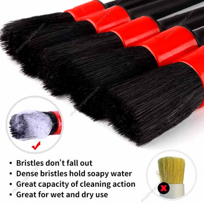 1pcs Car Cleaning Red Brush for Interior image 3