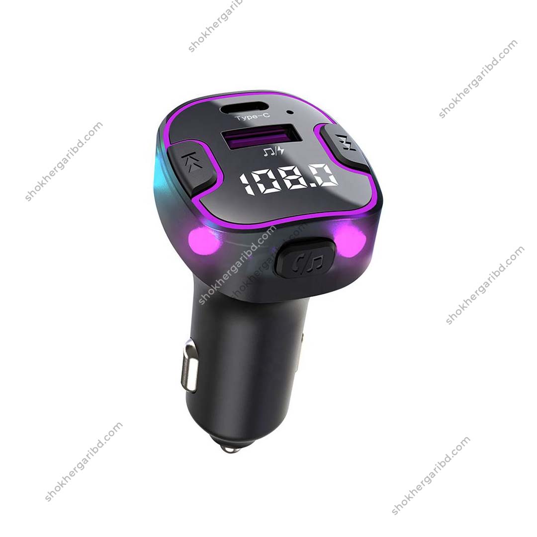 Car FM Transmitter Modulator USB 3.1A Type Car Charger Music MP3 Player Audio Receiver Bluetooth Handsfree Car Kit image 1