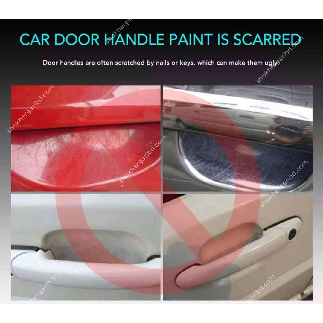 Car Door Handle Transparent Protection Film image 1