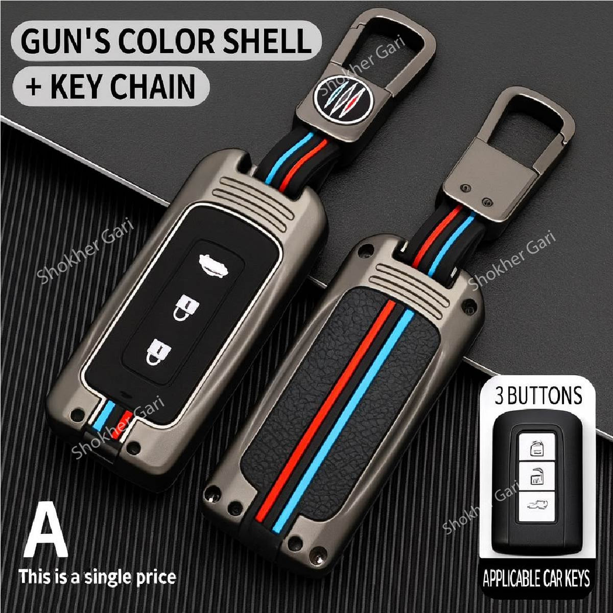 M/Y Zinc Alloy Key Cover Protection Metal Remote Cover For Toyota , Honda, Nissan, Mitsubishi,Hyundai, MG ,BMW Strong Key ...