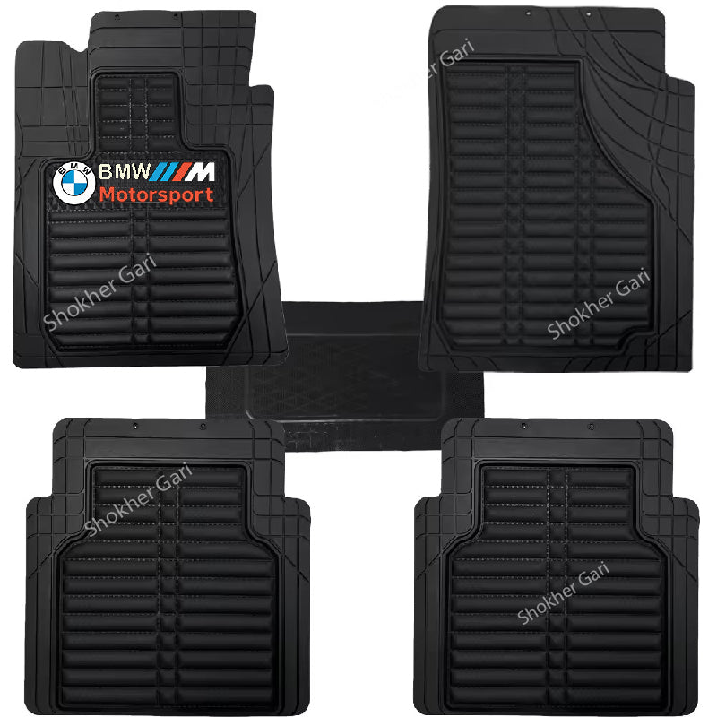 4D Luxury PVC Soft Floor mat 5pcs set - BMW image