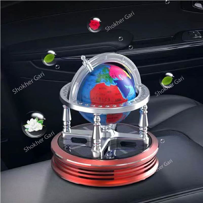World Map Car Solar Perfume - Red image