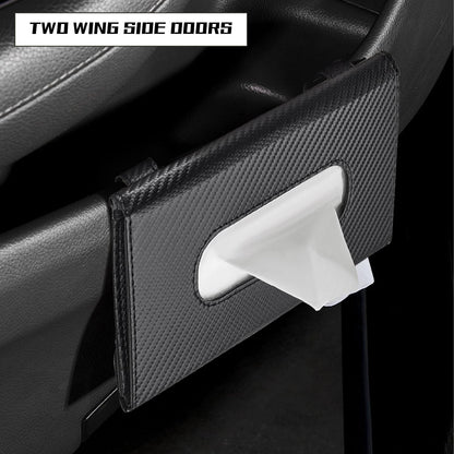 Carbon Fiber Car Sun Visor Tissue Box image 1