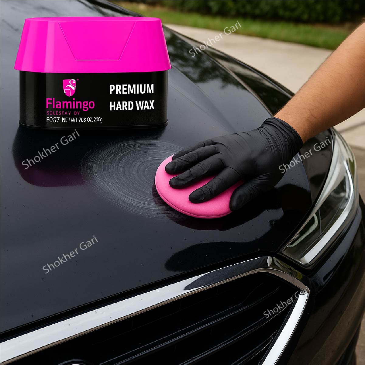 Car Flamingo Premium Hard Wax  200gm image 0