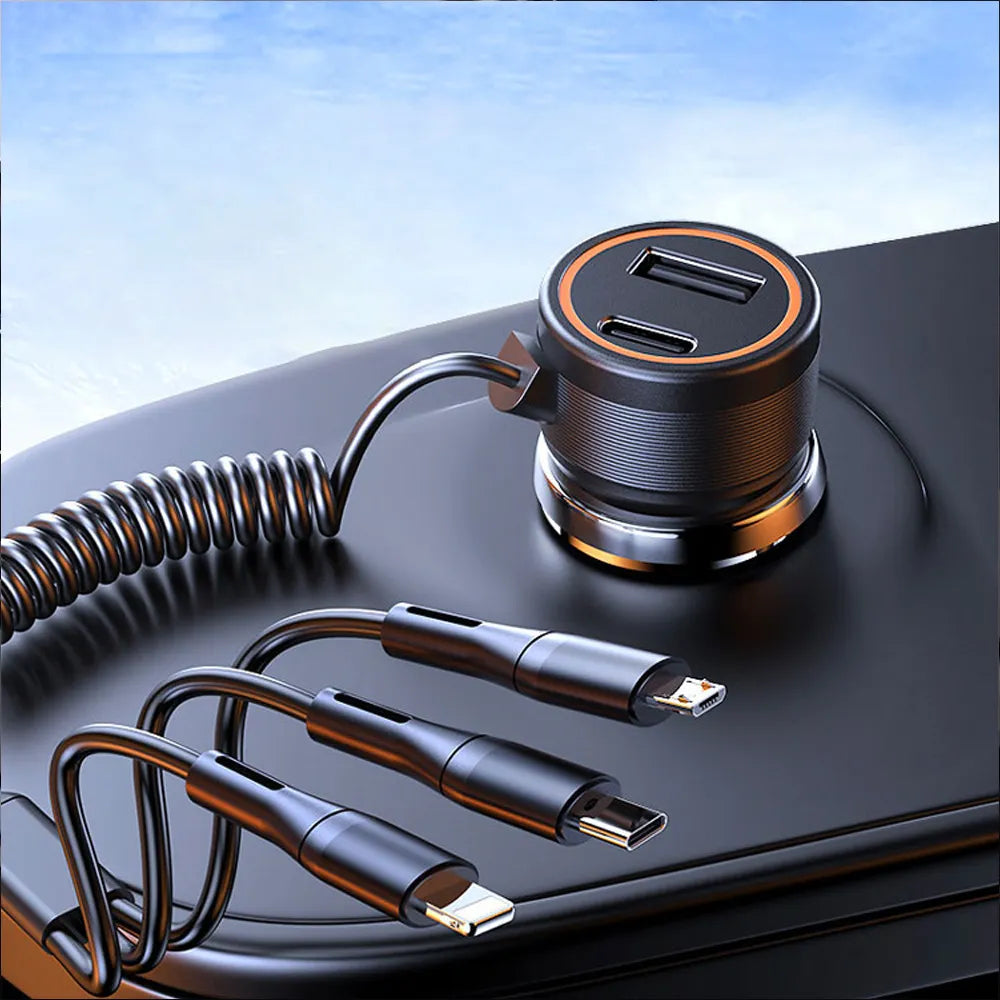 TANGER 60 W Car Charger Adapter With Cable High-Speed Charging image 4