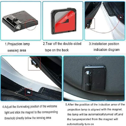 Car Door Welcome Light - Door Shadow Light 2pieces Set image 6
