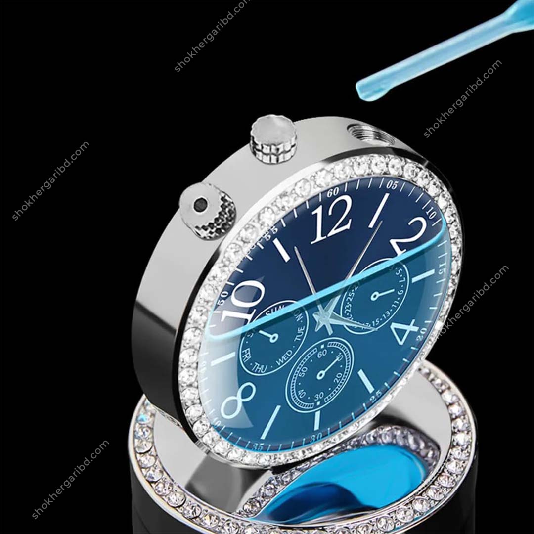 Car Clock With Air Freshener  Dashboard Showpiece image 2