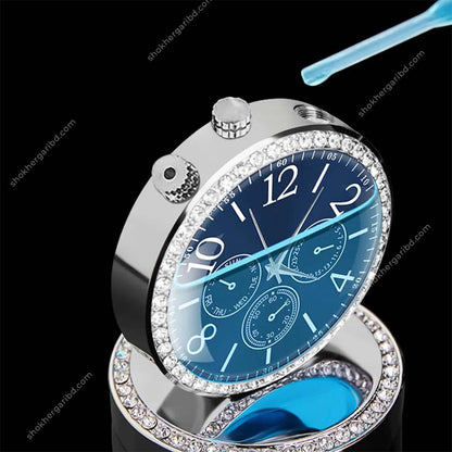 Car Clock With Air Freshener  Dashboard Showpiece image 2