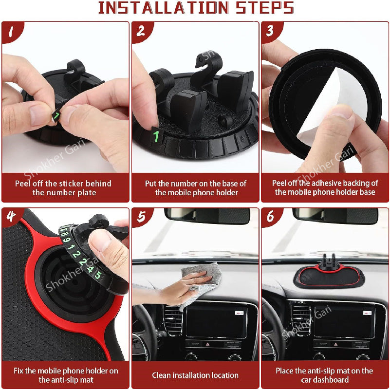 Multifunctional 3 in 1 Mobile Mat - 3in 1 Anti Slip Mobile Mat image 5