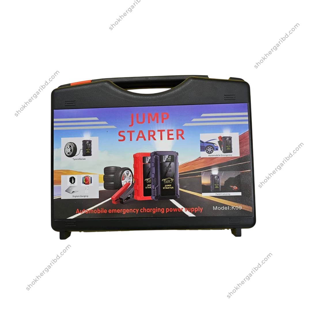Jump Starter with Air Compressor Rechargeable (FI) image 2
