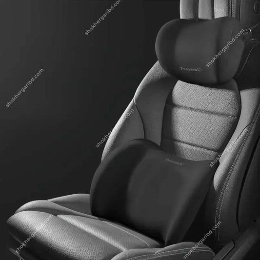 NIRACP Car Neck &amp; Lumber Back Support Pillow  Memory Foam image 0