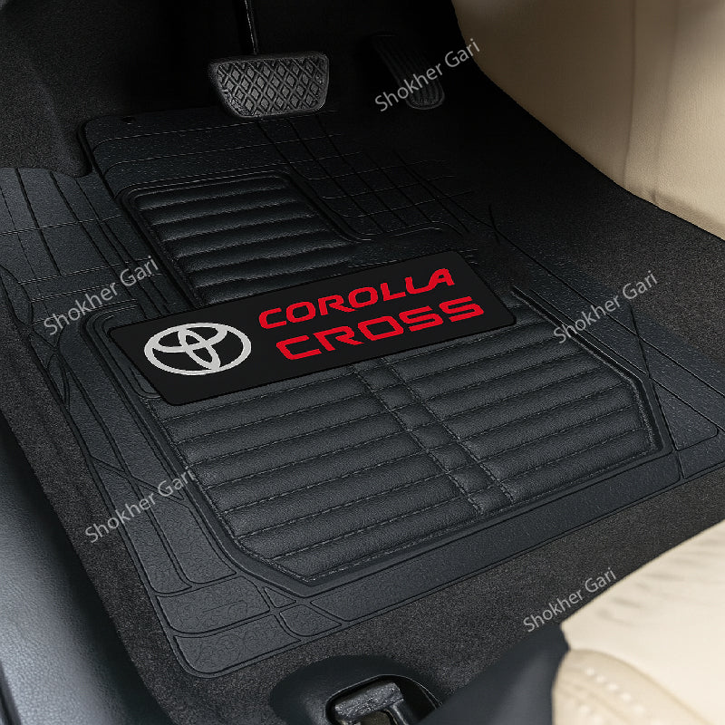 4D Luxury PVC Soft Floor mat 5pcs set image 16