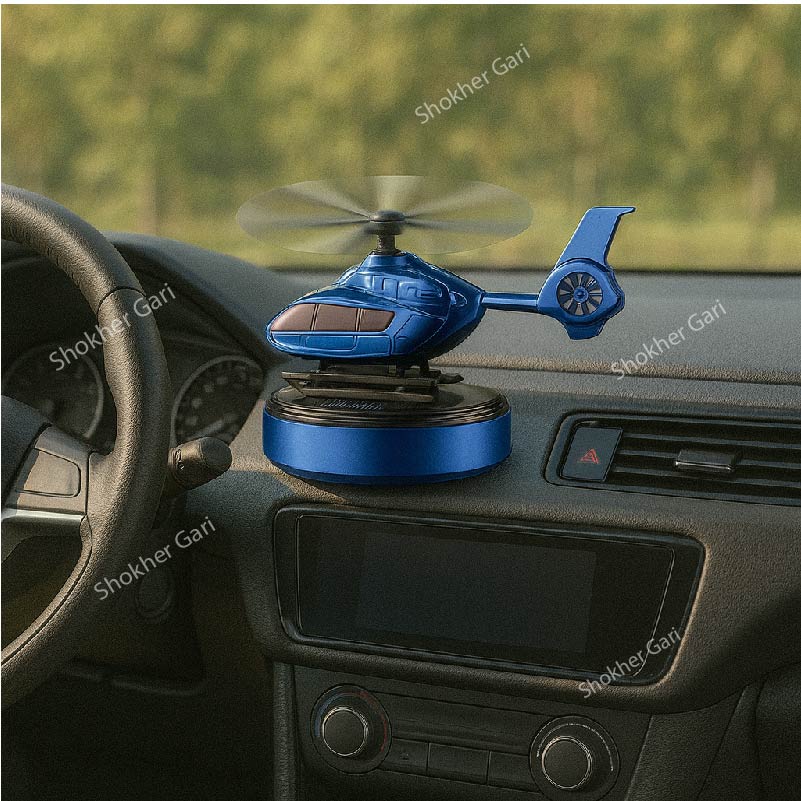 Army Style Solar Powered Air Freshener For Car Dashboard Decoration and Fragrance (2 in 1) image 3