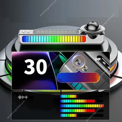 Solar &amp; Rechargeable Car Air Freshener Rotary Aroma Diffuser with Parking Phone Number image 2