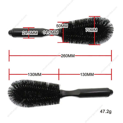 Black 1pc Universal Car Wheel Rims  Brush image 2