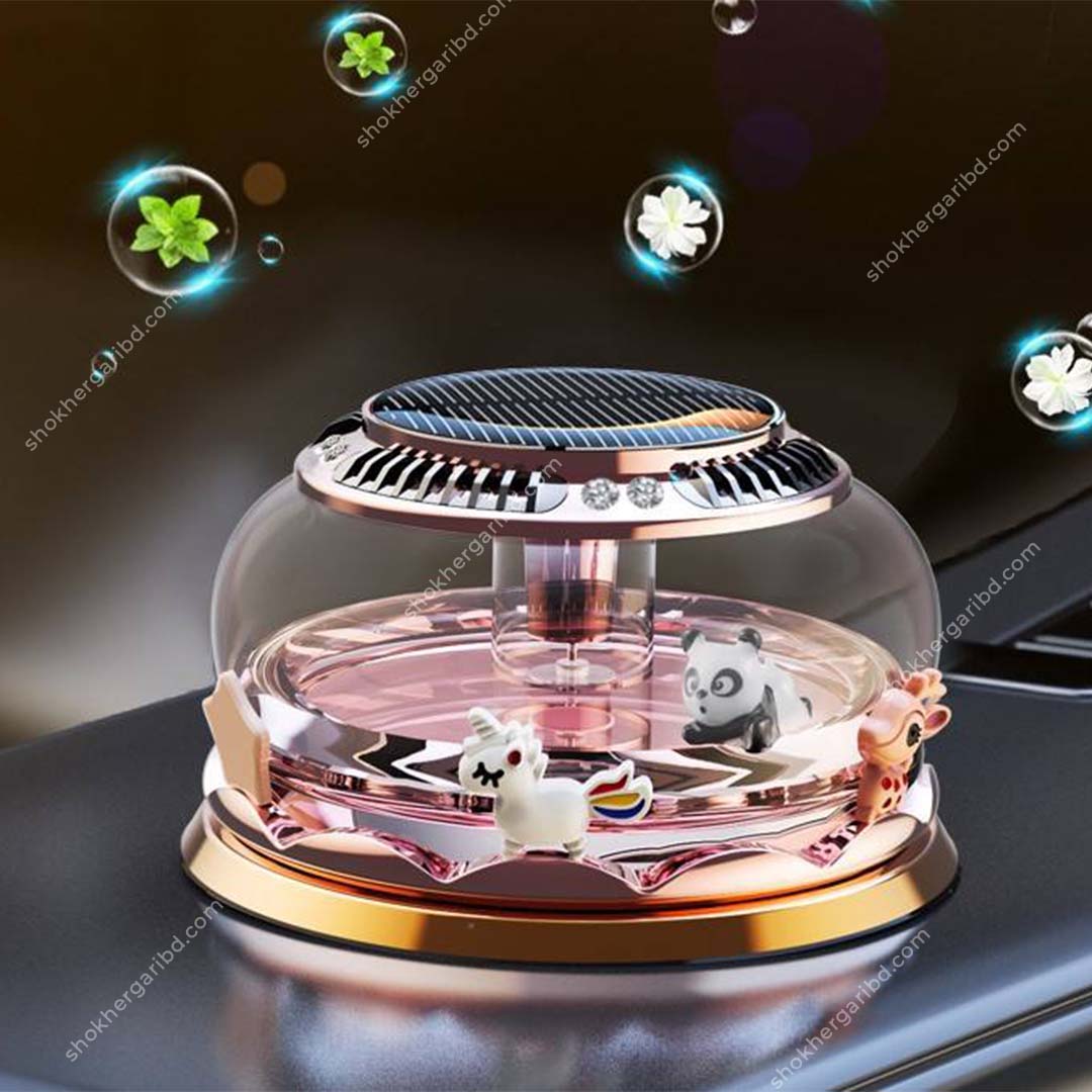 Car Cute Doll Style Solar Air Freshener 30ml image 5